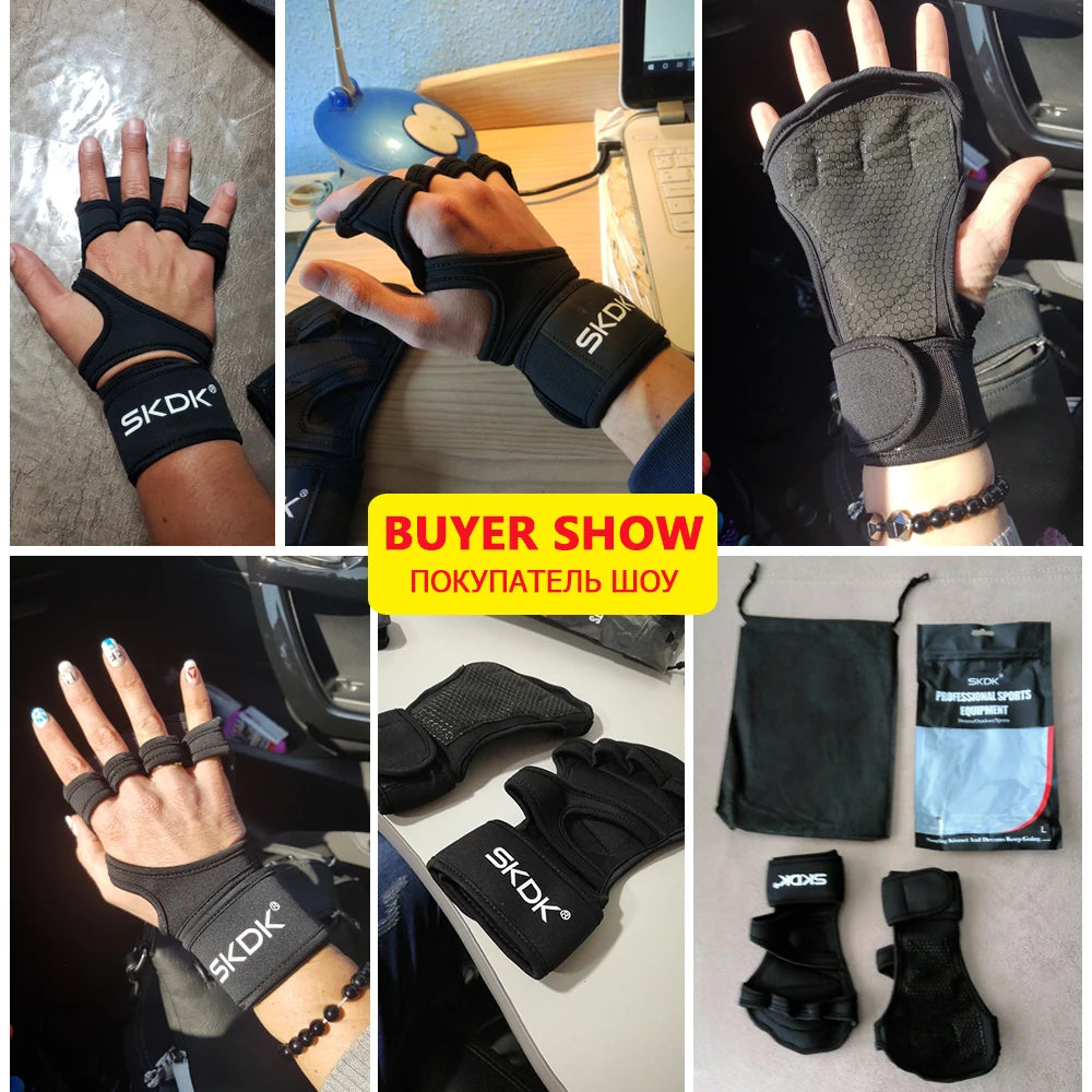 Weight Lifting Gloves with Wrist Wrap