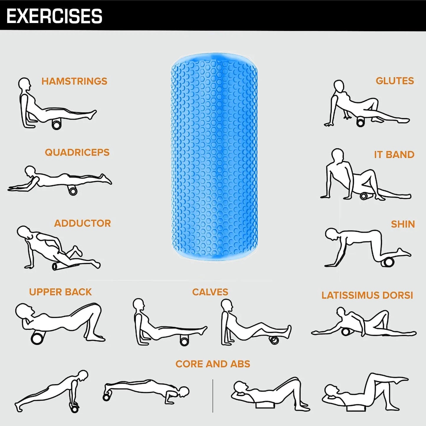 Foam Roller of 45cm/18in