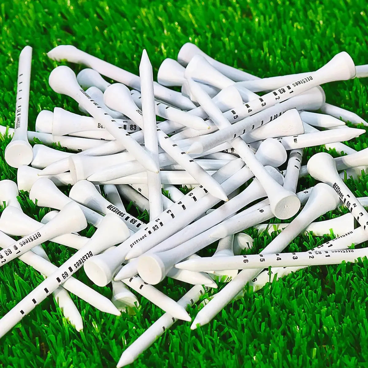 Durable Wooden Golf Tee 50 pcs