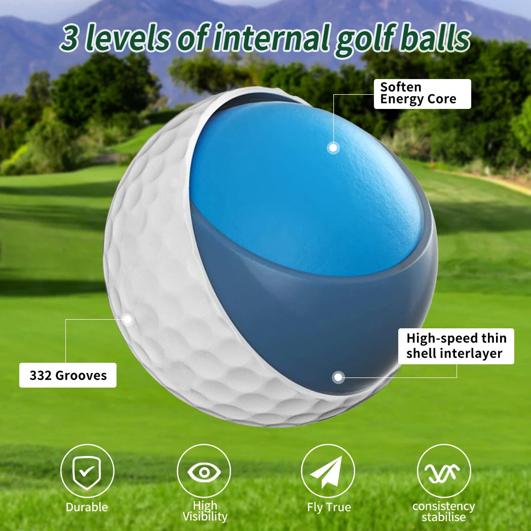 3-Layer Golf Balls 100 pcs