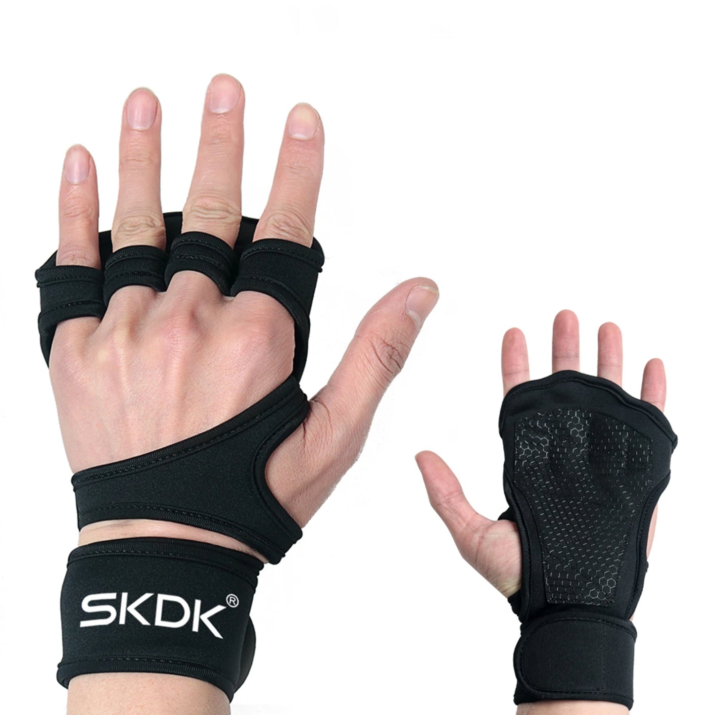 Weight Lifting Gloves with Wrist Wrap